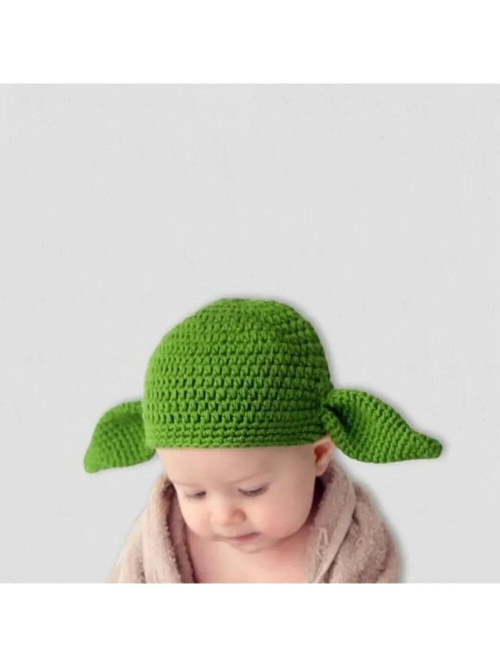 Baby Yoda Hat Infant Beanie Grogu Mandalorian Star Wars Green 3-6 Months